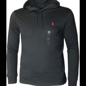 Black polo t shirt hoodie